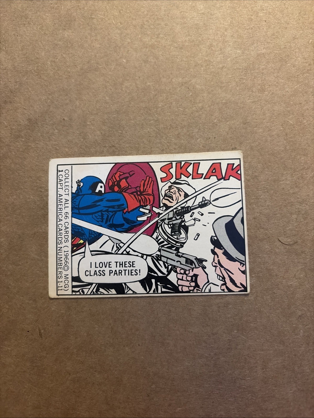 1966 Marvel Super Heroes 1966 #1  Captain America Rookie MCG