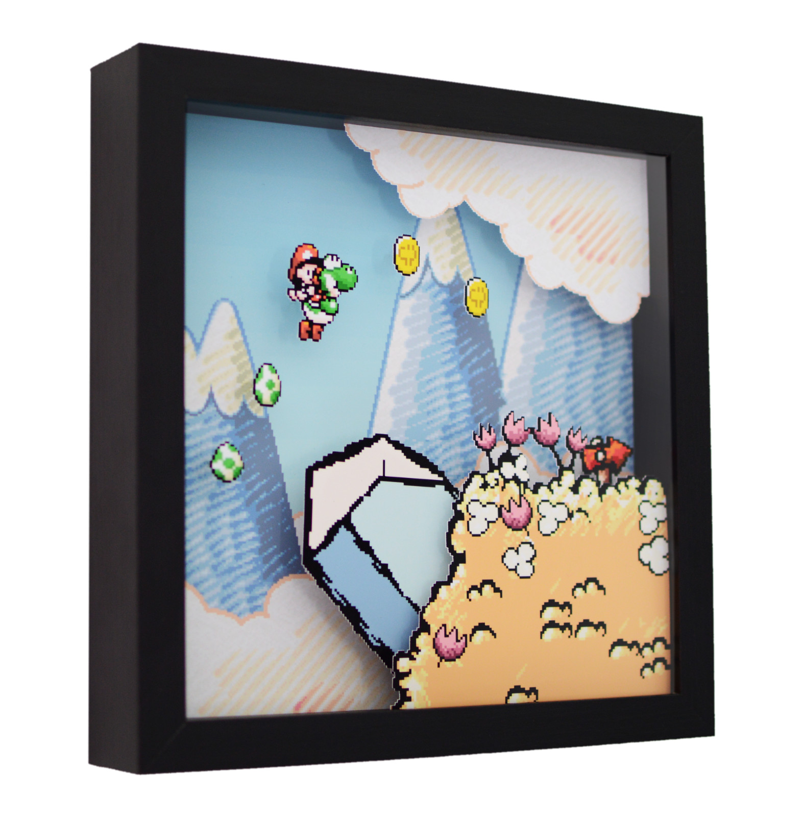 Yoshi's Island - 3D Shadow Box Frame (9