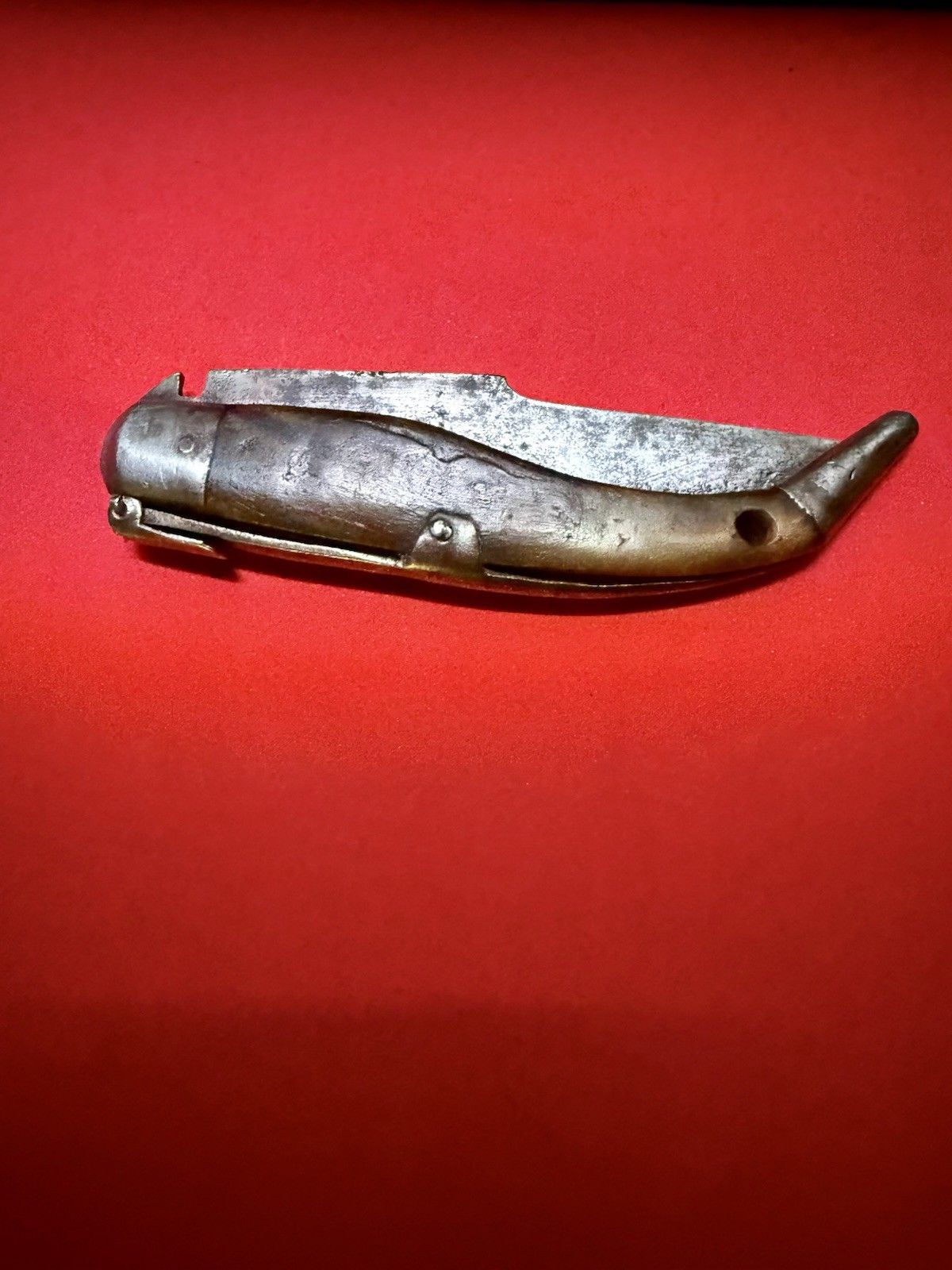 Vintage Spanish Navaja 11 B Bustos Santiago Bustos Navarro Horn Handle 3.5”