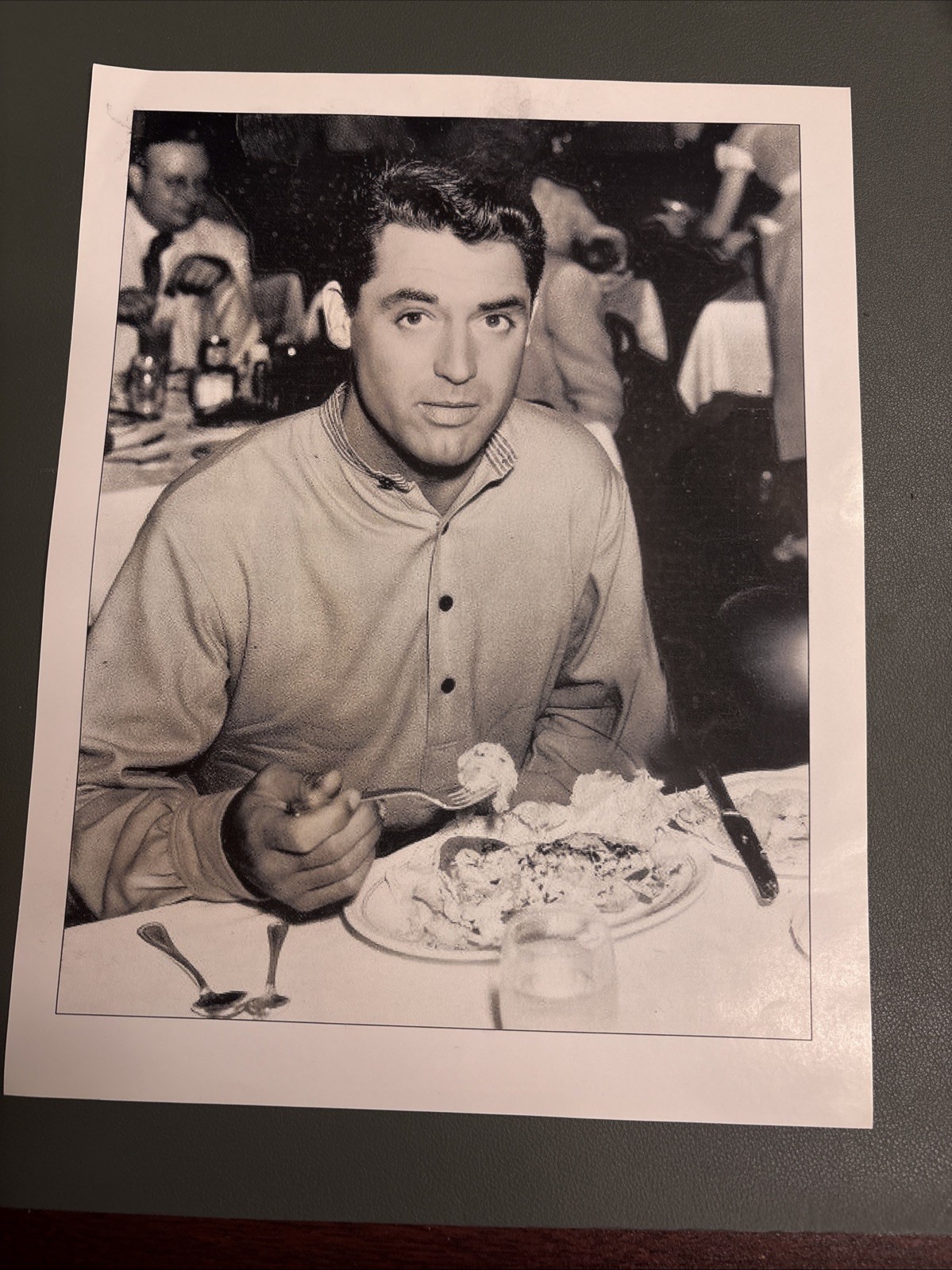 Cary Grant The Brown Derby Re-print Photo 