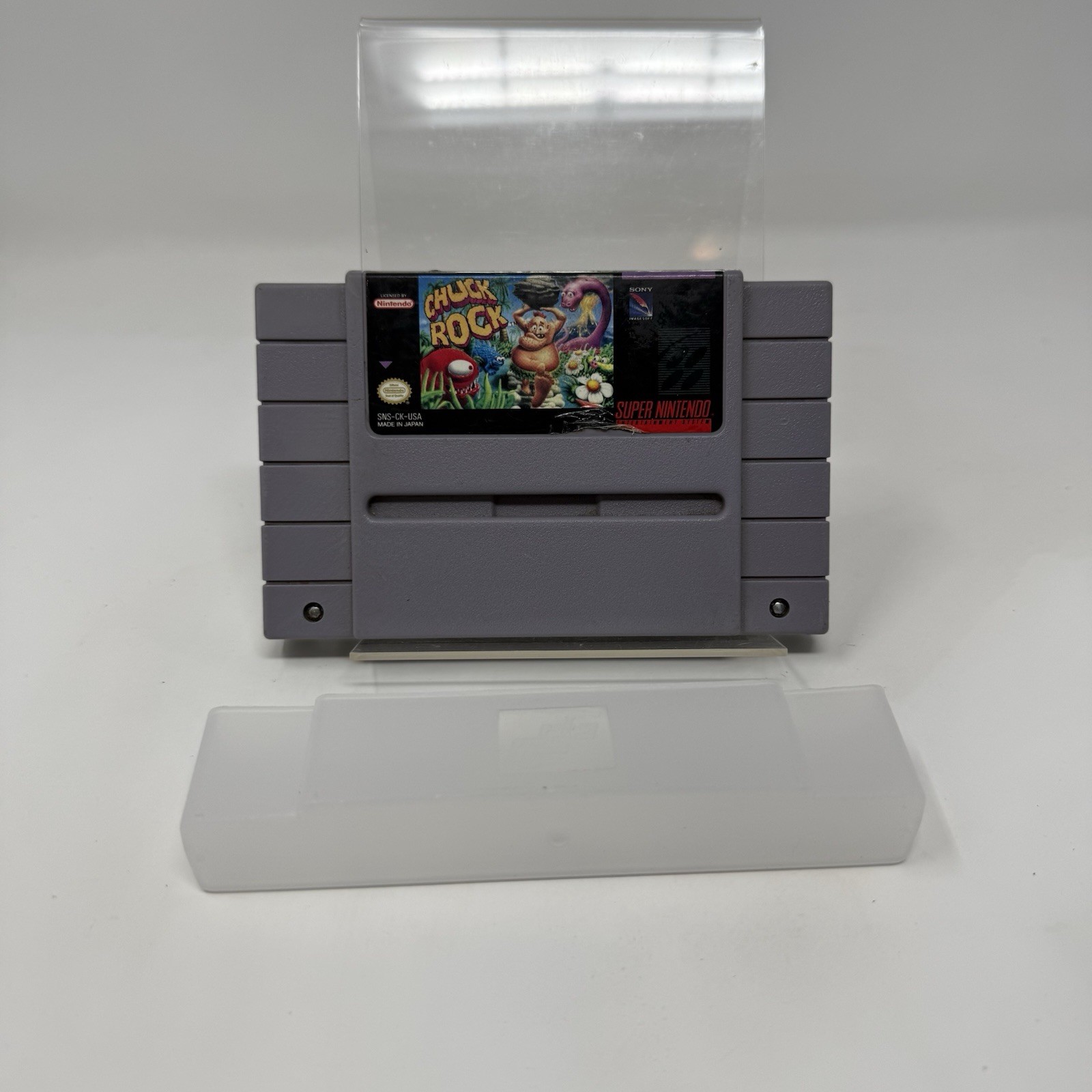 Chuck Rock SNES Super Nintendo Entertainment System, 1992 - Tested