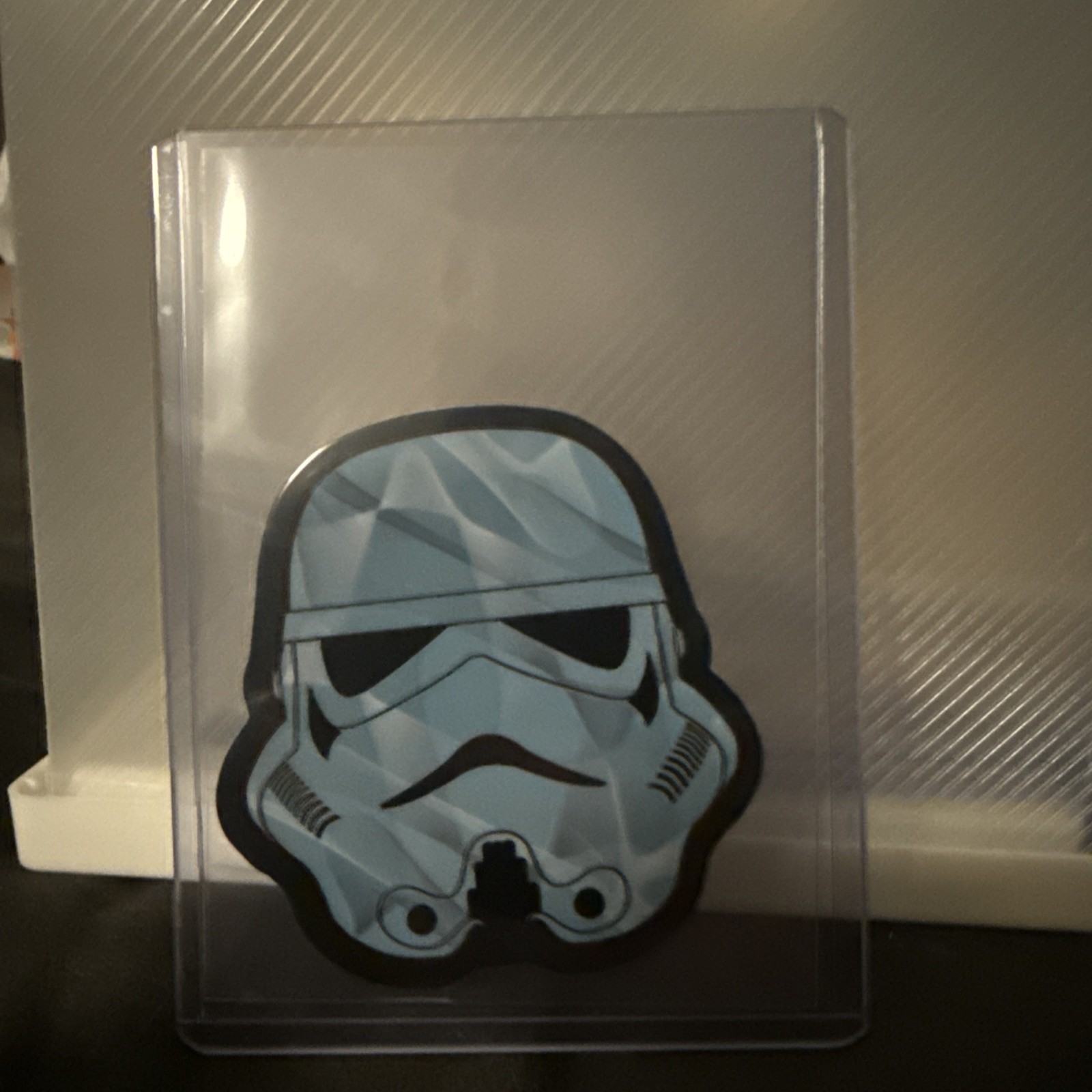 Topps 2026 Chrome Star Wars Stormtrooper Die Cut Helmet SC-20 Serial # /10 Blue