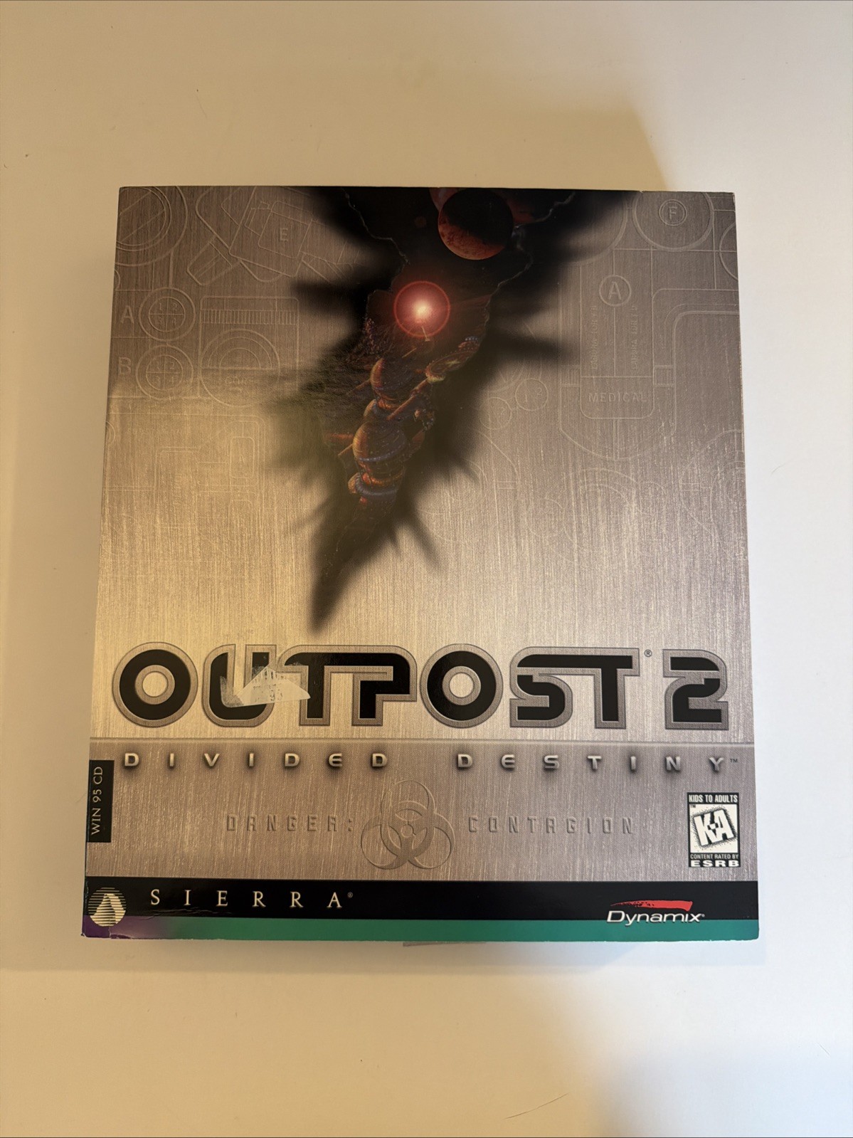Outpost 2: Divided Destiny (1997 PC) US Complete Big Box CD-ROM -JD