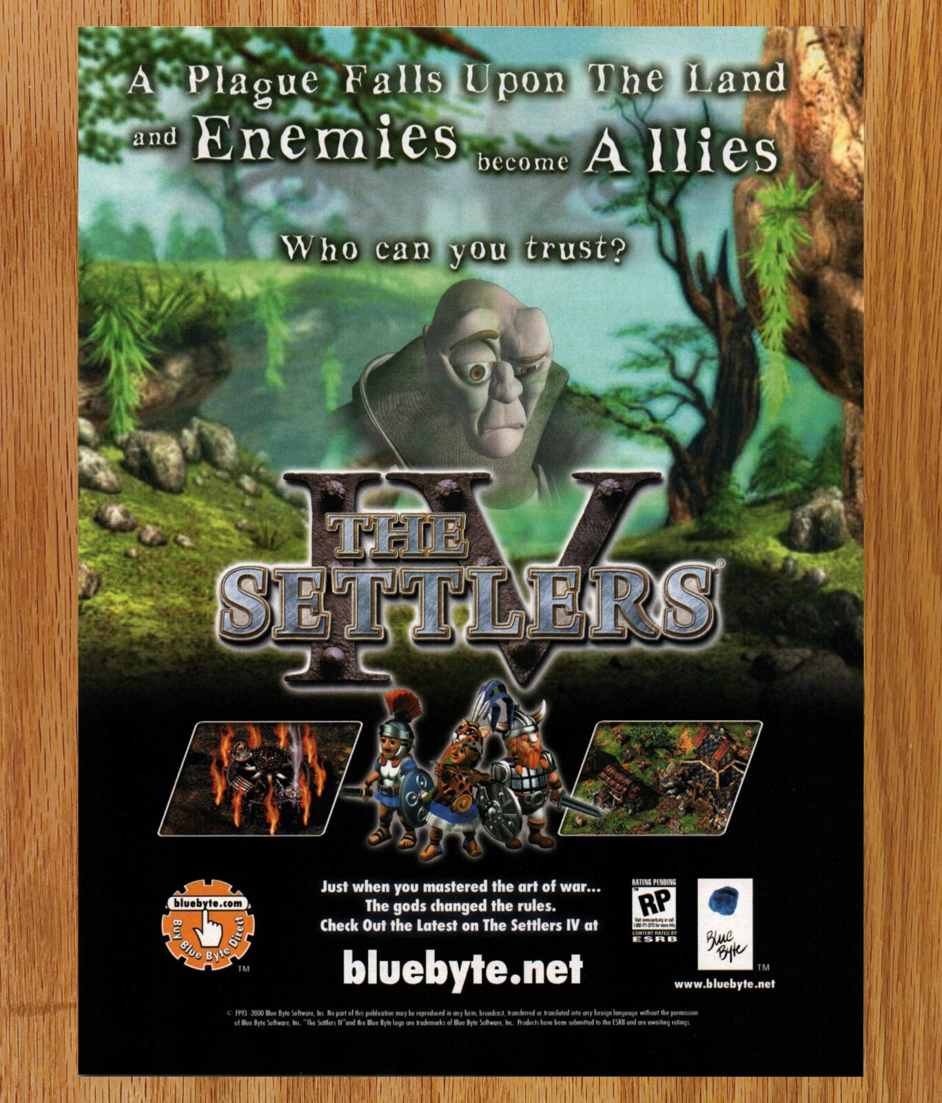 the Settlers IV 4 Blue Bytes - Video Game Print Ad / Poster Promo Art 2000