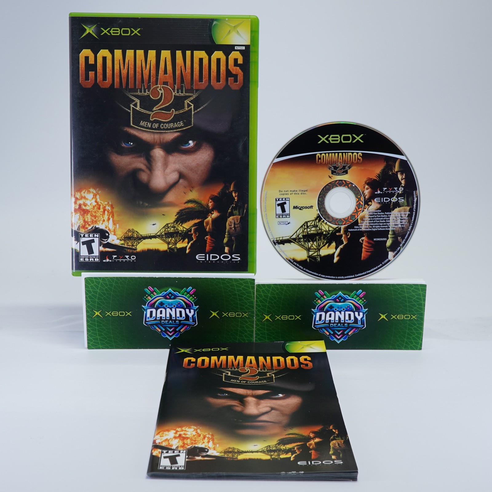 Commandos 2 Men of Courage CIB W/ Manual - Xbox