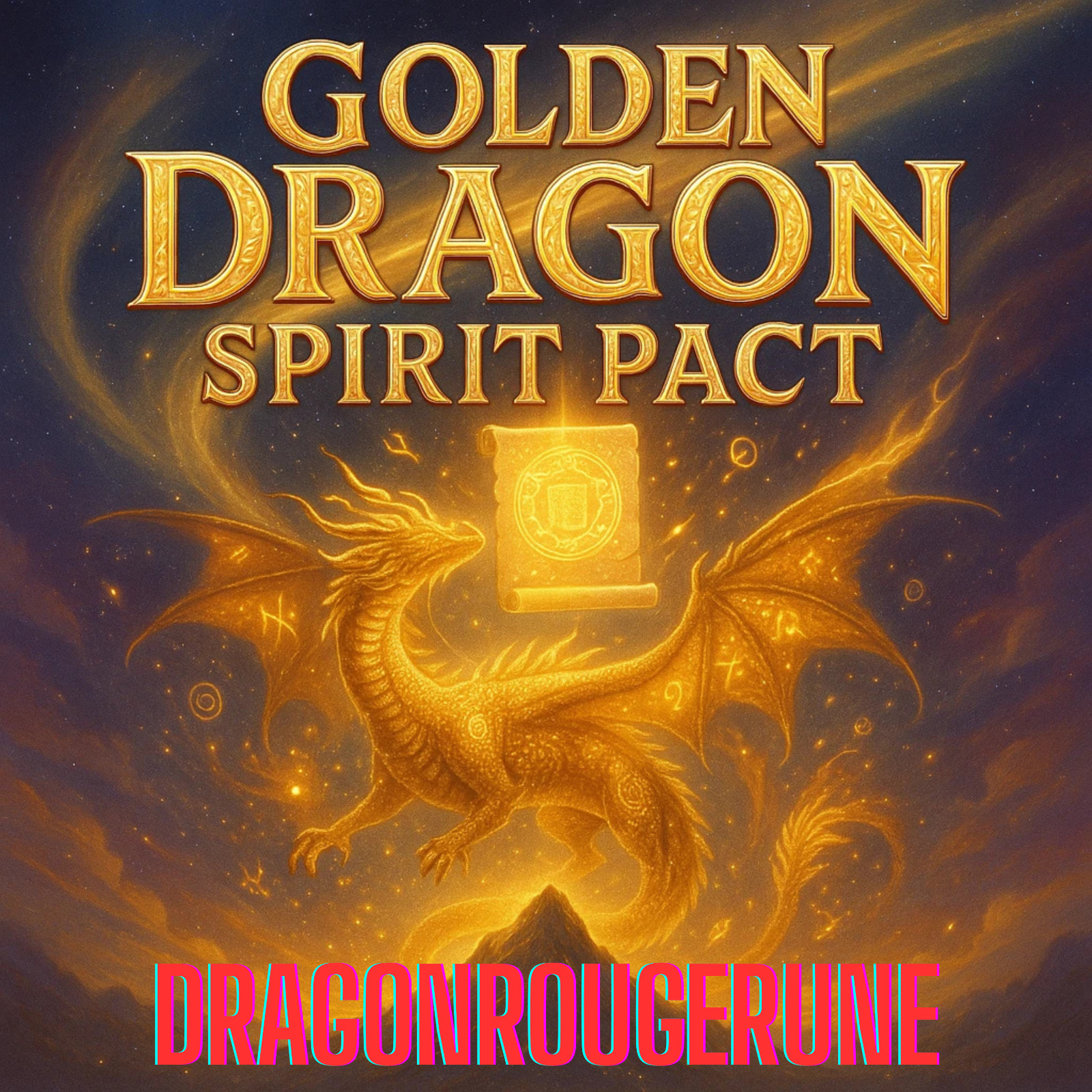 Spell Golden Dragon Spirit Pact - Seal Infinite Wealth, Power and Prosperity