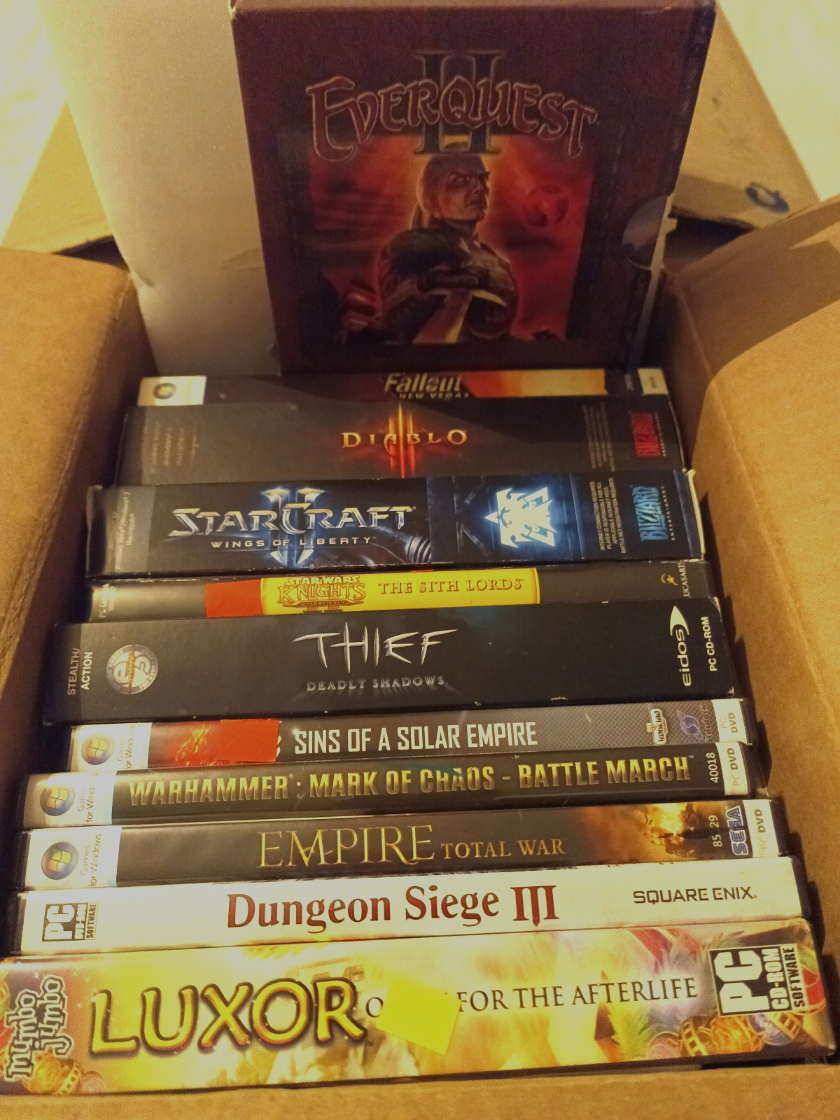 PC Game Lot of 11 Games RPG Strategy Bundle StarCraft II/KOTOR-Star Wars/Fallout