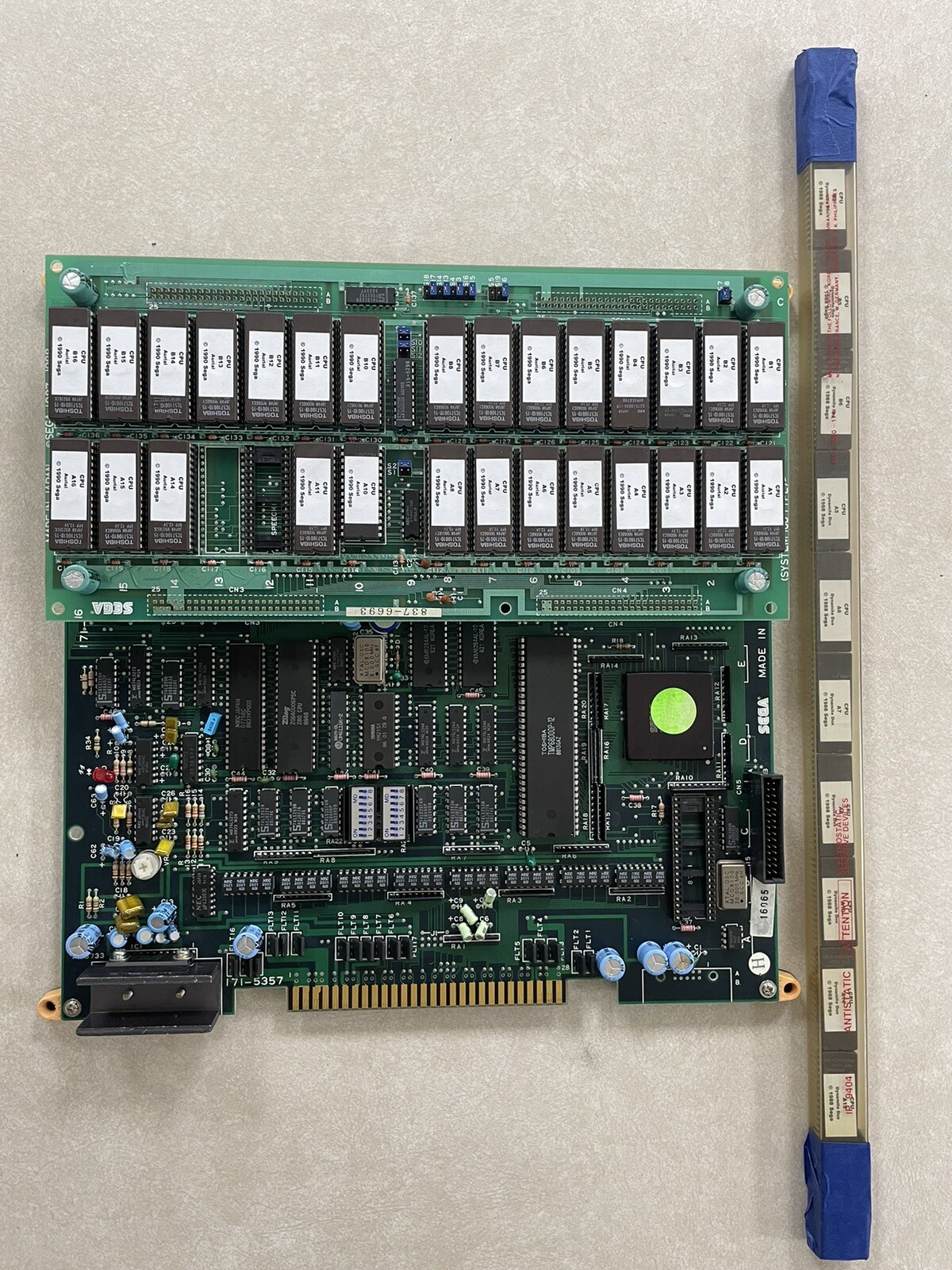 Dynamite Dux Arcade PCB with Aurial Sega Tested Working 100%