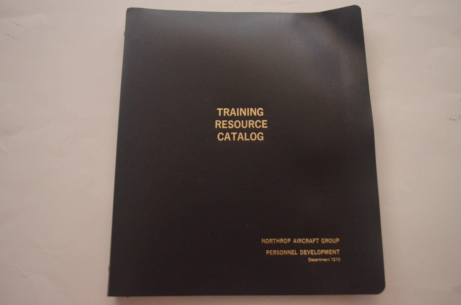 Northrop Aircraft Training Research Catalog Personnel Development in Binder