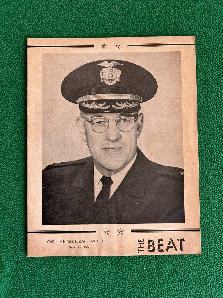 LAPD Los Angeles Police The Beat Magazine November 1968