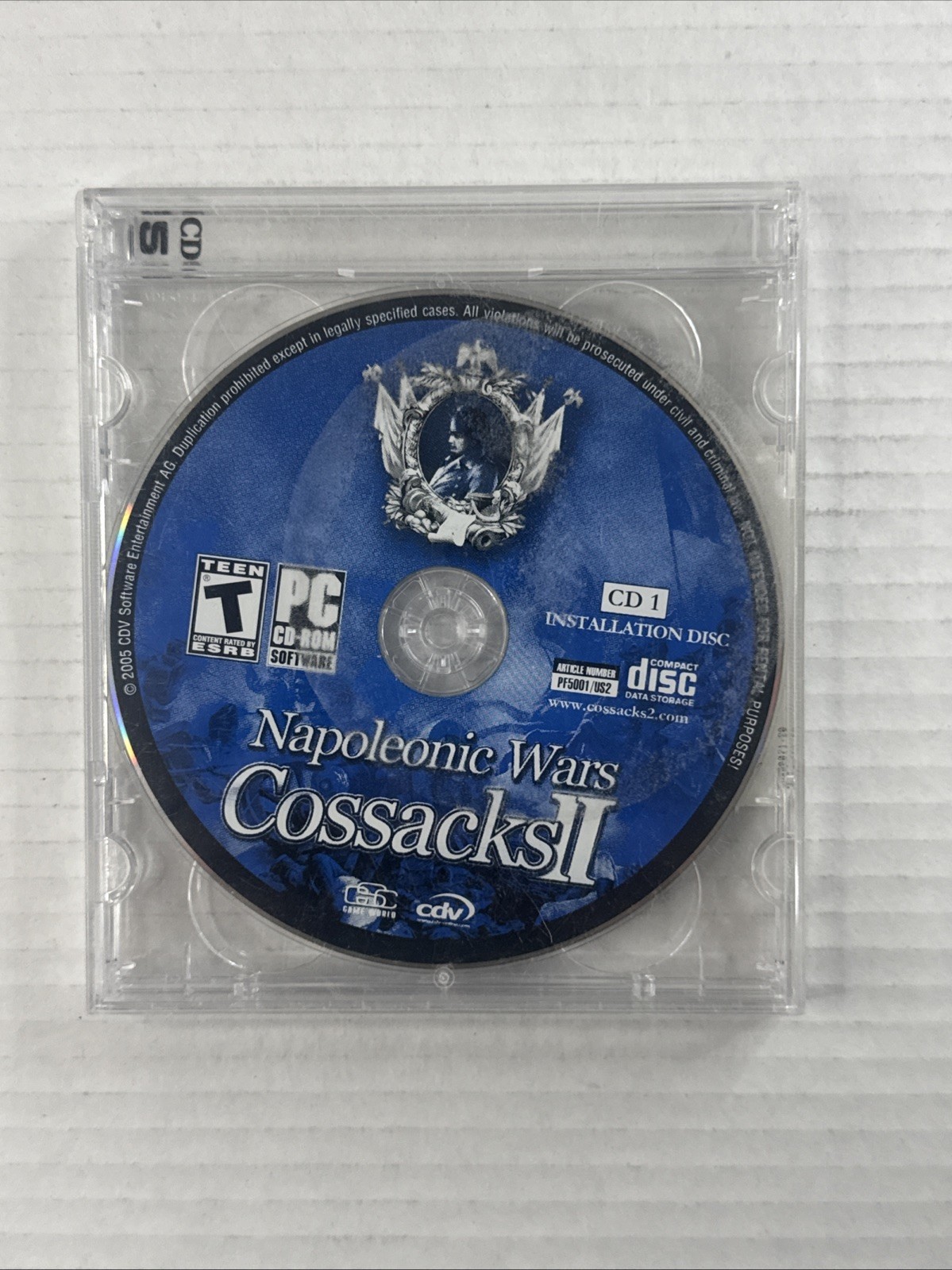 “Napoleonic Wars Cossacks II” (PC CD-ROM) game