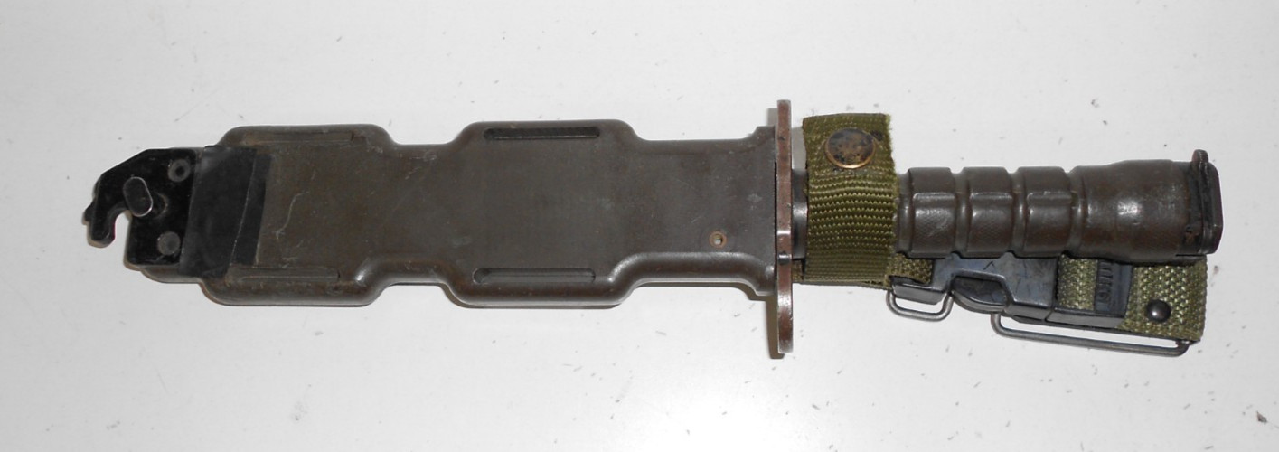 USGI Phrobis III 4-Line M9 Bayonet w/Scabbard 