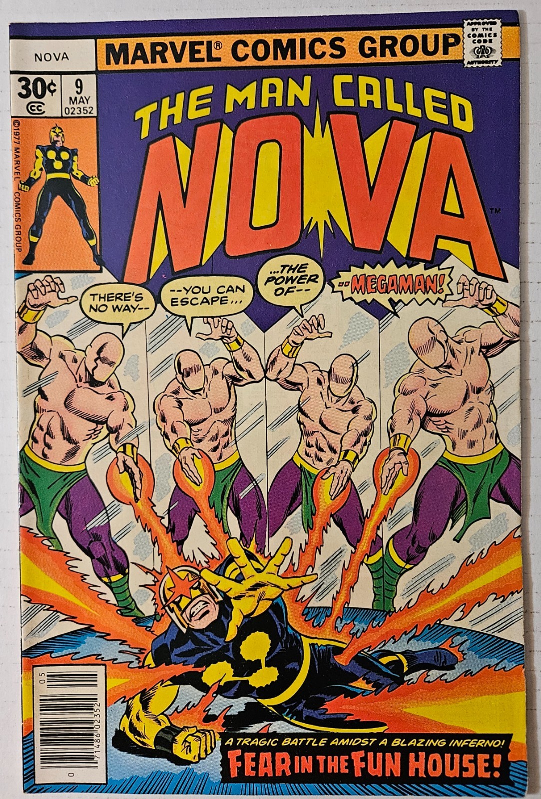 Man Called Nova #9, Marvel Comics, 1977. VF.