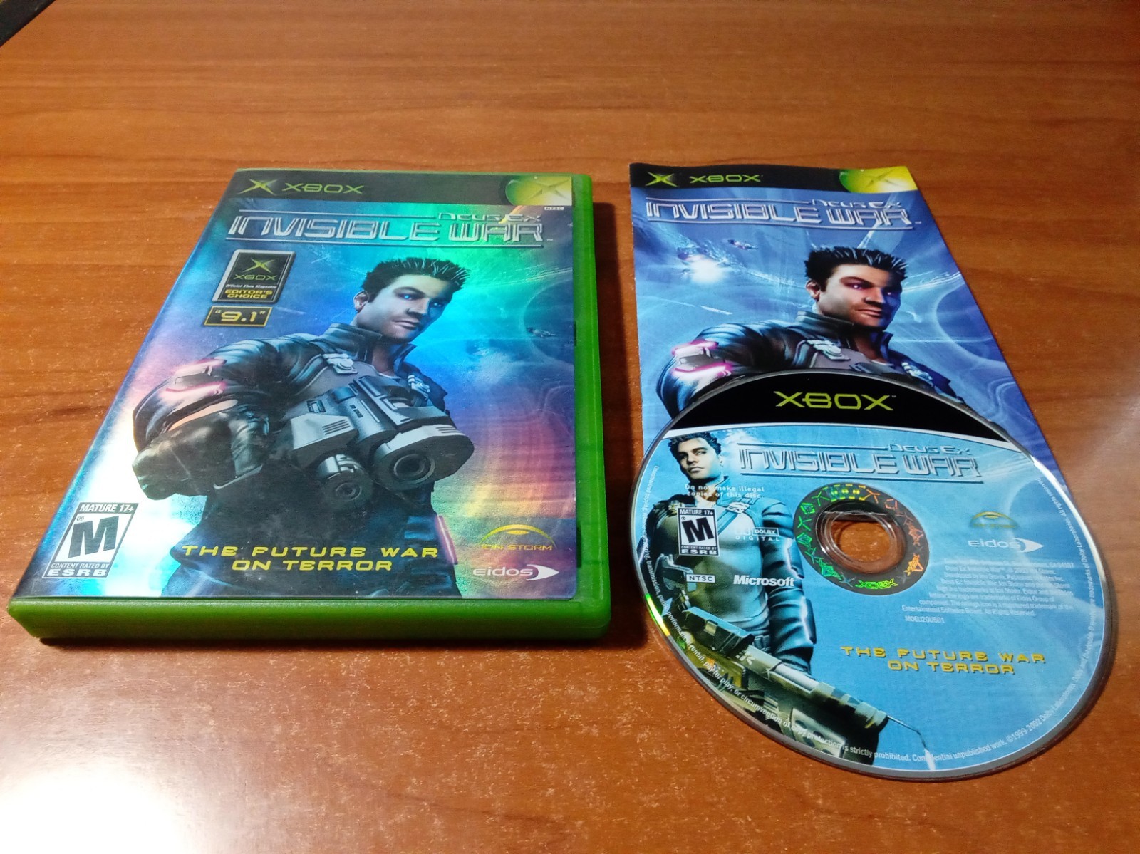 CIB Deus Ex: Invisible War (Microsoft Xbox, 2003) Complete *TESTED*