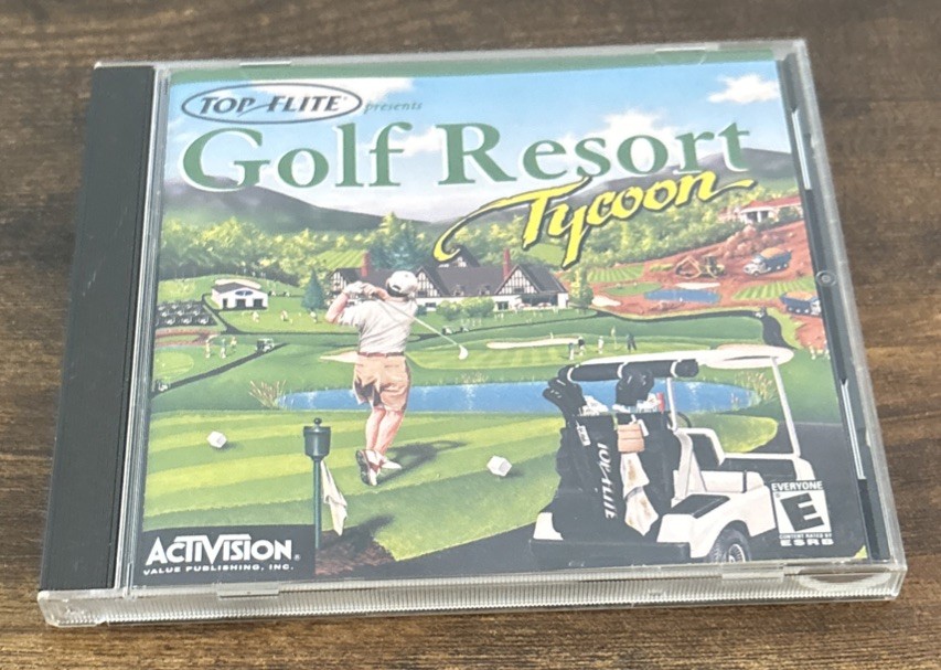 Golf Resort Tycoon : Top Flite Activision PC Game 2001 Complete - Tested/Works