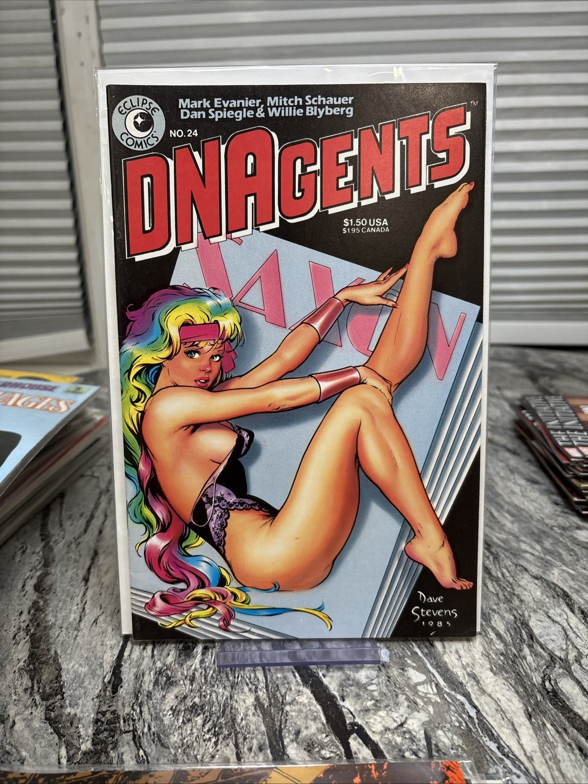 DNAgents #24 Eclipse Comics 1985 Dave Stevens Cover Good Girl Art GGA