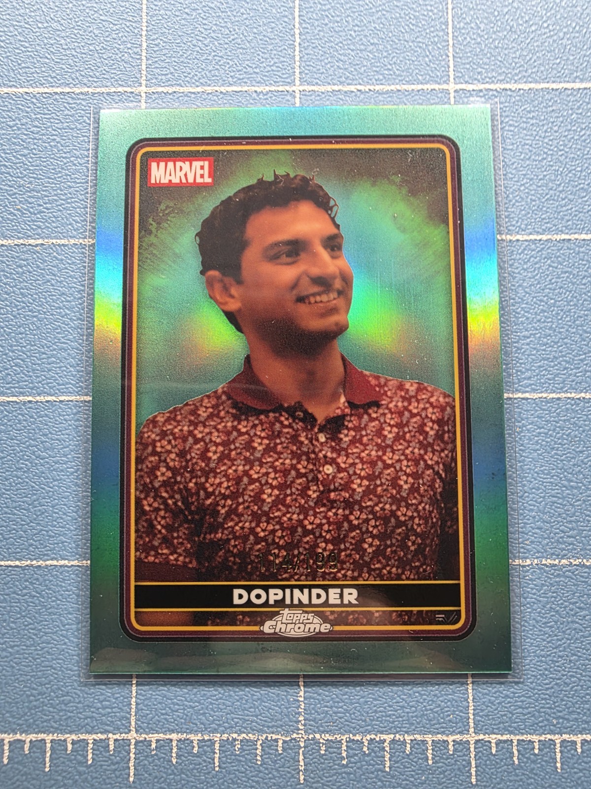 2025 Topps Chrome Marvel Deadpool - Dopinder #43 - Aqua Refractor 114 / 199