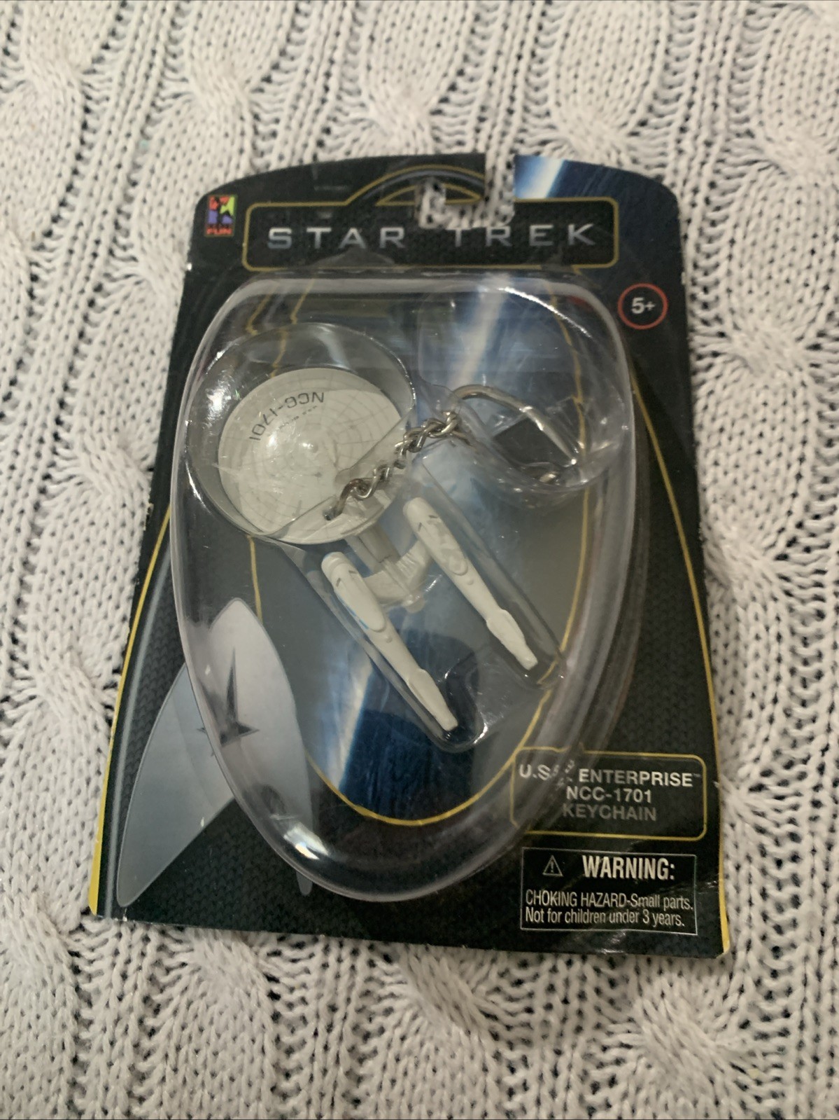 Star Trek ENTERPRISE NCC 1701 (2009) 3-D keychain brand new in packaging