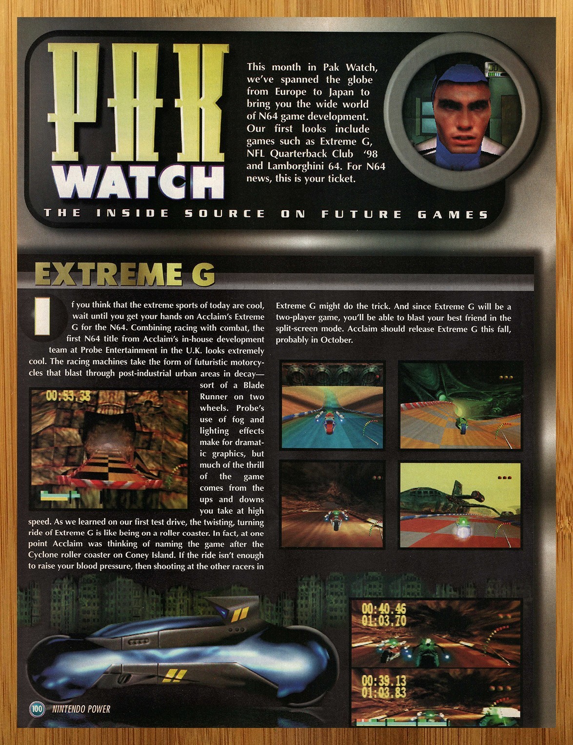 1998 Extreme G Nintendo 64 N64 Vintage Print Ad/Poster Video Game Promo Art 90s
