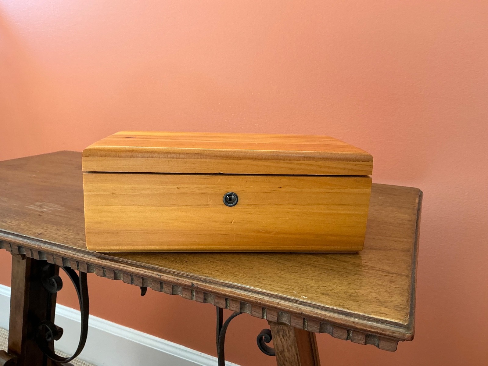 Vintage Lane Salesman Sample Miniature Cedar Chest Jewelry Box
