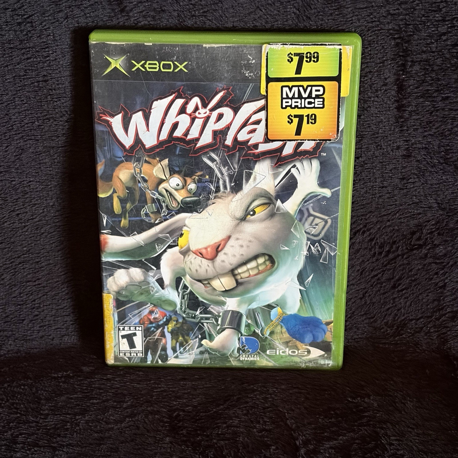 Whiplash (Microsoft Xbox, 2003) Complete w/ Manual Registration Card