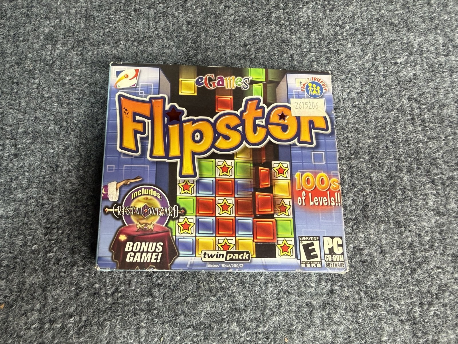 Flipster & Crystal Wizard Twin Pack PC CD-ROM eGames Arcade Puzzle Game