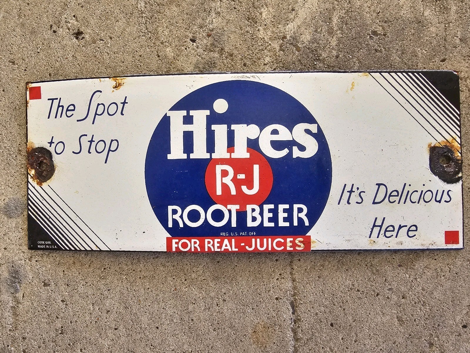VINTAGE  ROOT BEER STORE  PORCELAIN  SIGN   10\