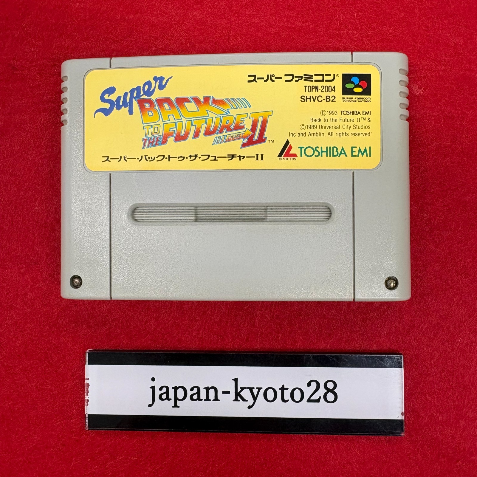 Super Back to the Future II 2 SNES TOSHIBA EMI Nintendo Super Famicom From Japan