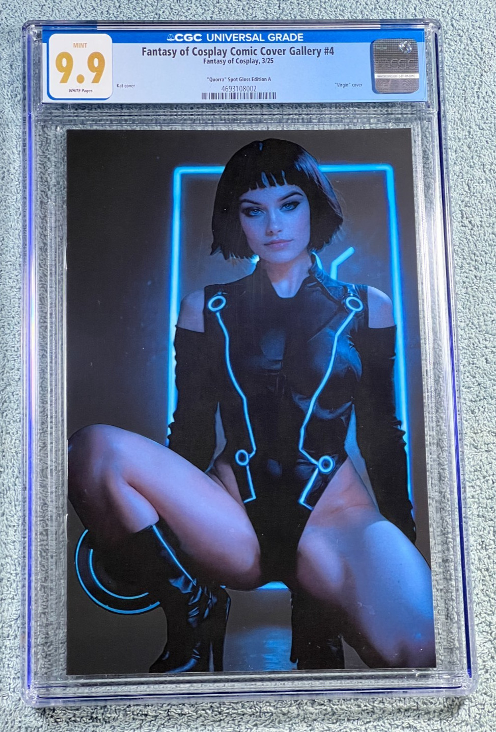 Tron Quorra Fantasy of Cosplay #4 CGC 9.9 MINT SPOT GLOSS Virgin Variant LTD 25