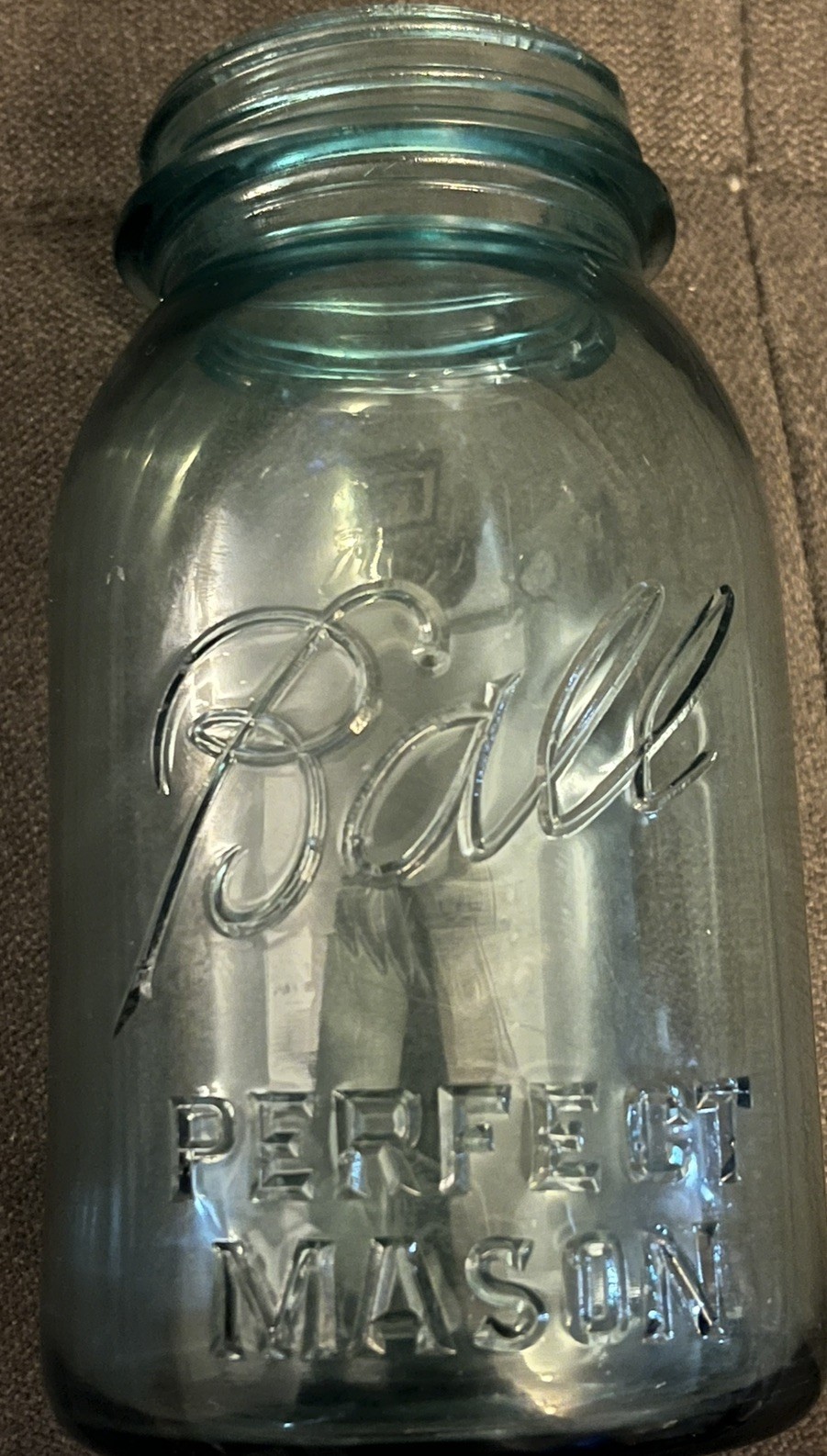 Vintage Ball mason jar Aqua blue Perfect Mason Jar antique 1923-1933 #5 