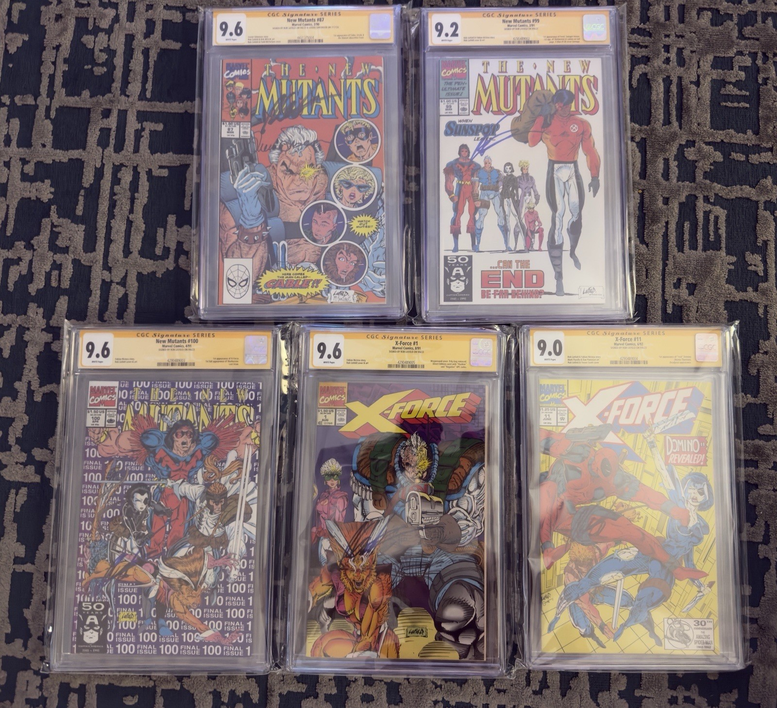 X-Force CGC Bundle - New Mutants 87 - Cable, Feral, Domino, Deadpool, X-Men