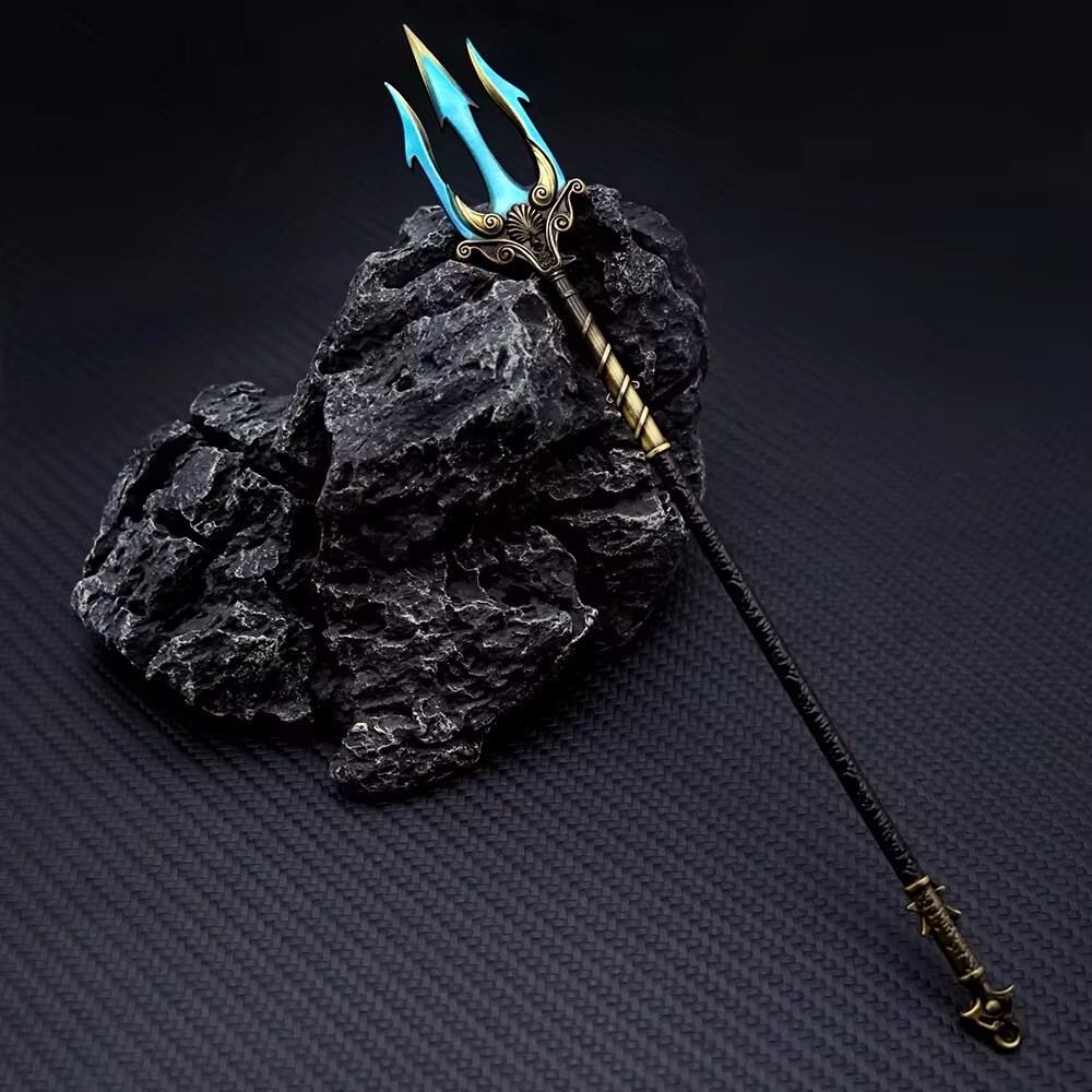 God of War Ragnarok Keychain Kratos Poseidon Trident