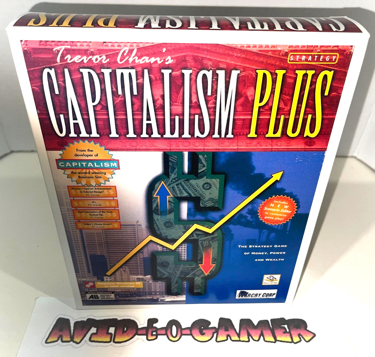 Capitalism Plus Smart Saver PC CD Rom Big Box Sim Game NTSC