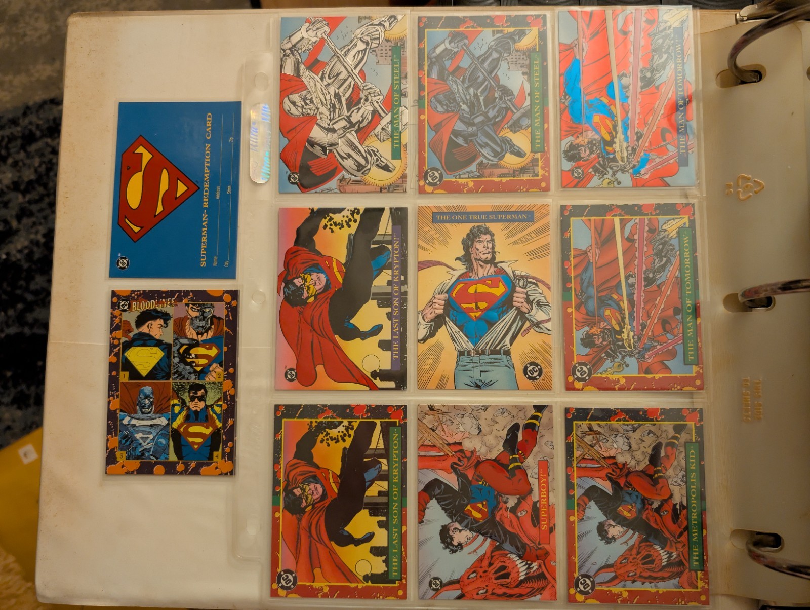 All Chase/Promo Cards from the 1993 SkyBox DC Bloodlines *NEAR MINT*