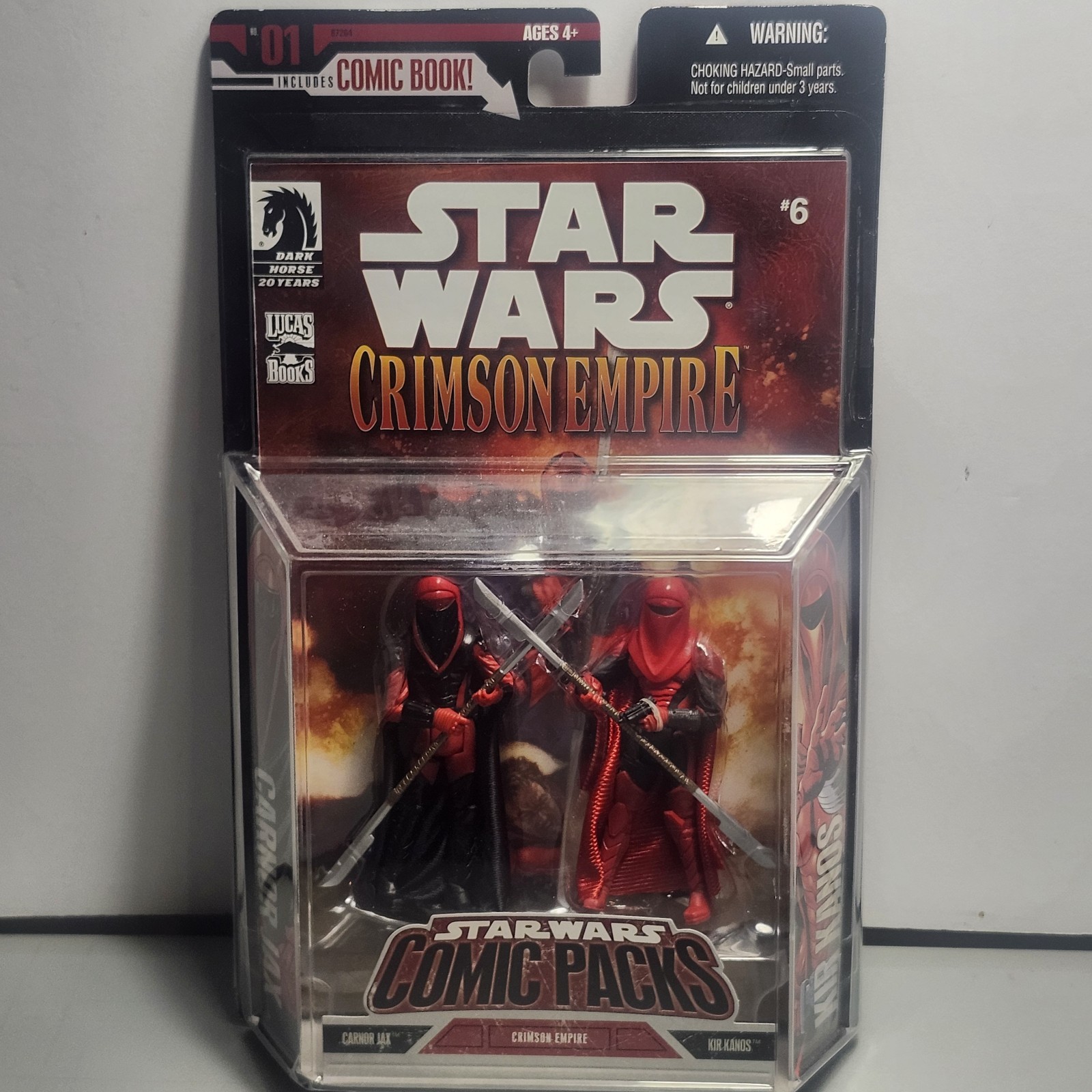 Star Wars Comic Packs Crimson Empire #6 Carnor Jax Kir Kanos #01 Hasbro 2006