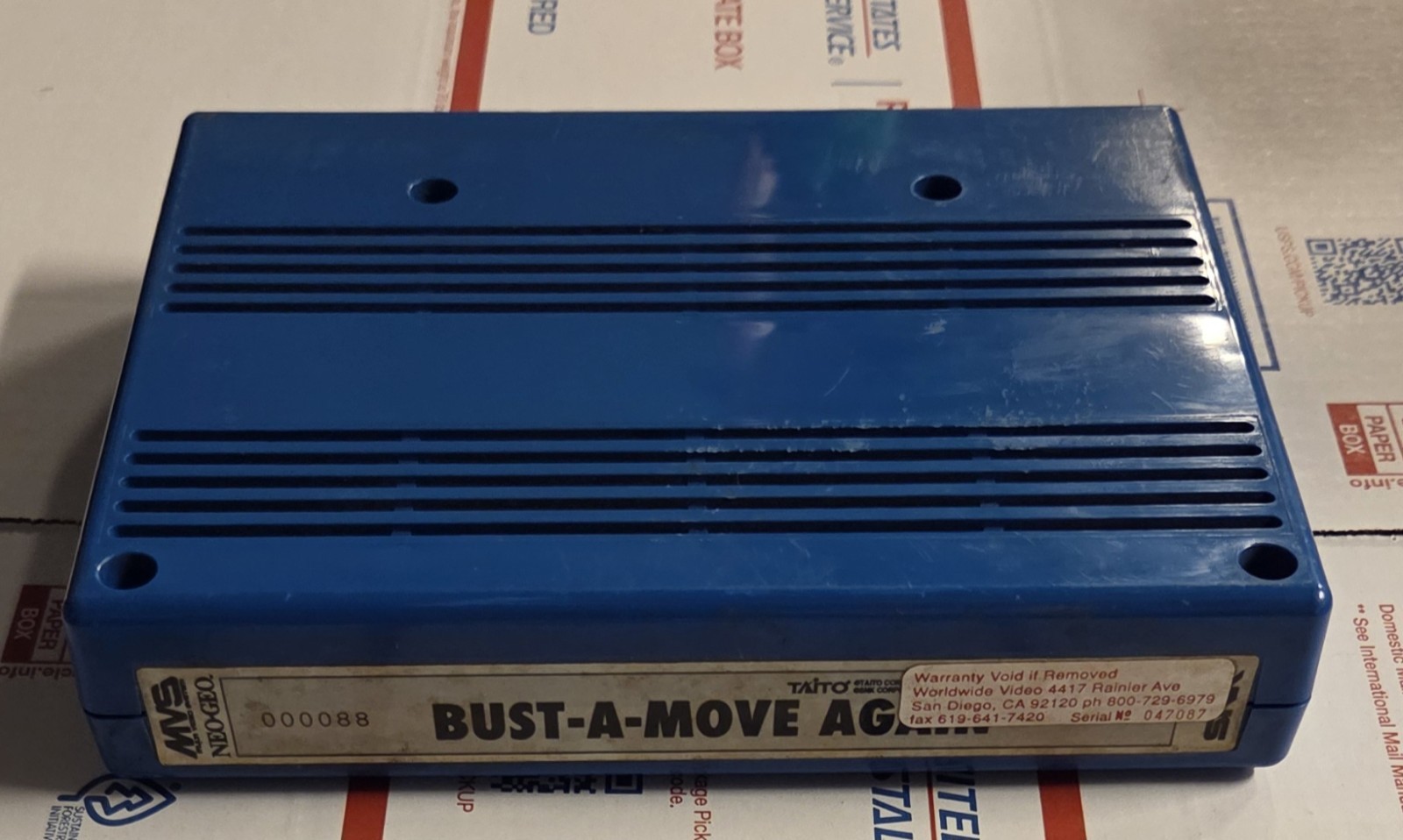 MVS Bust a move again Arcade Neo Geo cart tested working