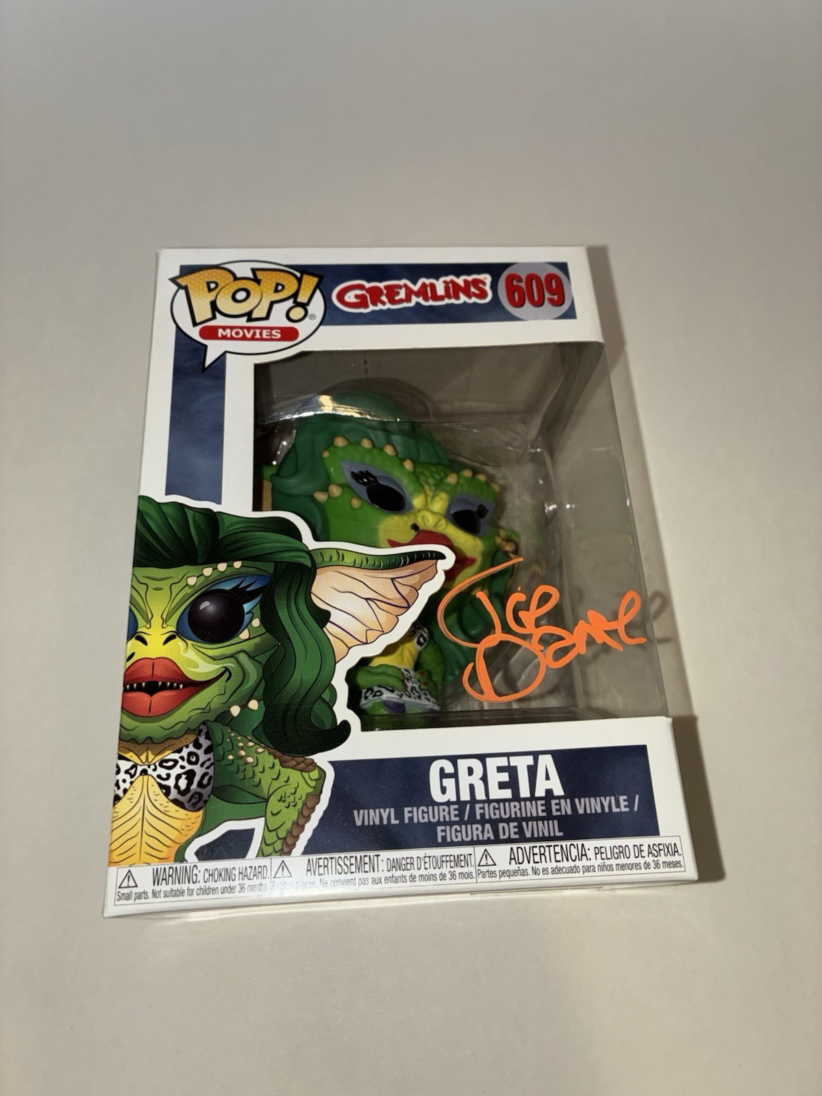 Gremlin Director Joe Dante Autographed Funko Pop 609 Greta Signed READ DESCRIPT
