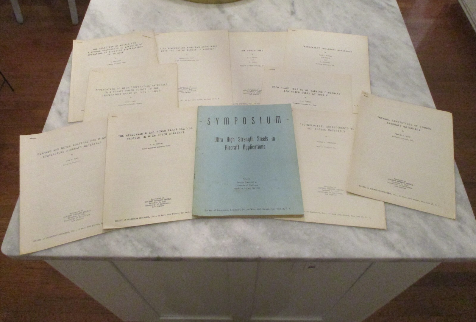 AIRCRAFT RESEARCH SEMINAR PRESENTATIONS MERCURY/GEMINI/APOLLO PROGRAMS 1954-READ