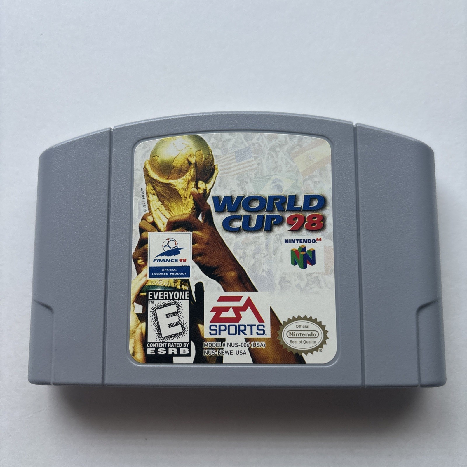 World Cup 98 Nintendo 64 N64 Authentic Cleaned Tested Retro Kids Soccer FIFA