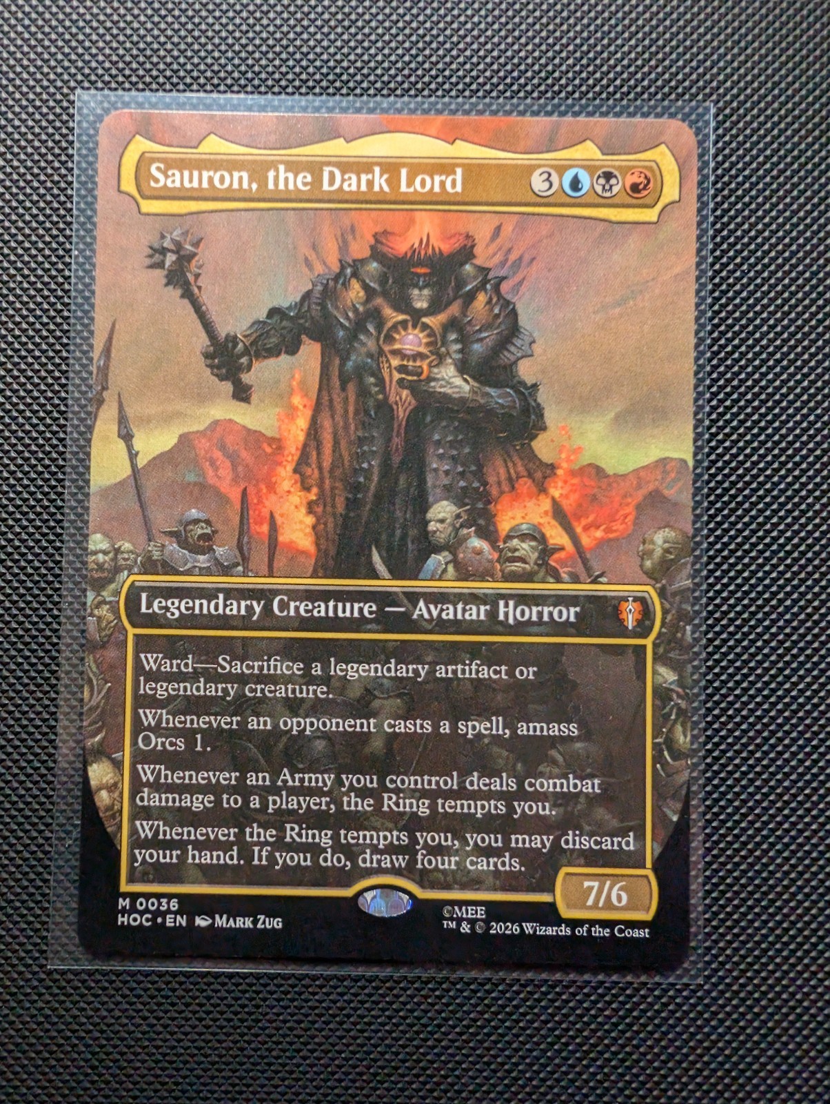 Sauron, the Dark Lord (Borderless) The Hobbit Regular Non Holo NM/M