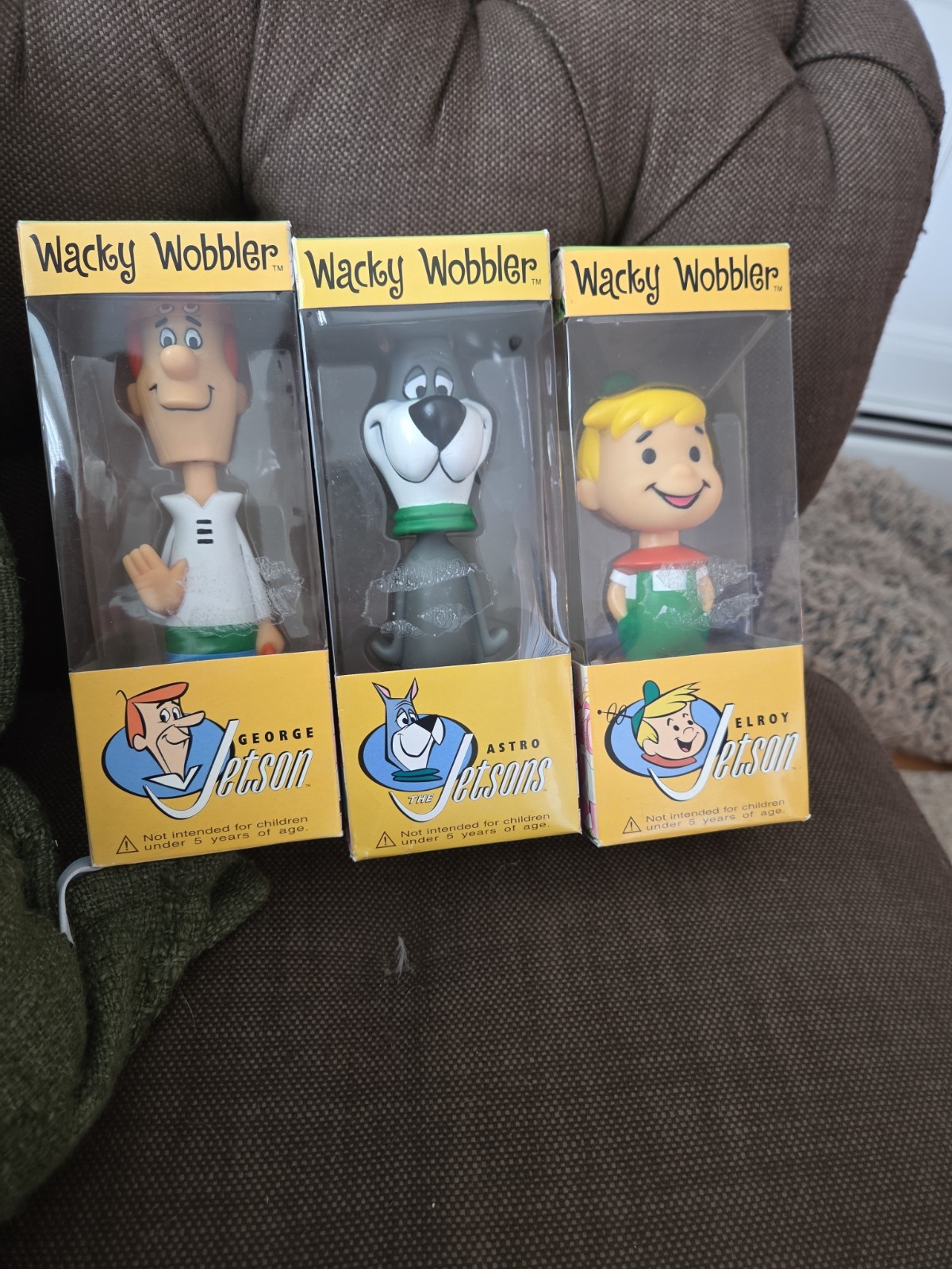 Funko Wacky Wobbler The Jetsons Lot of 3 Astro George Elroy Bobbleheads Boxed