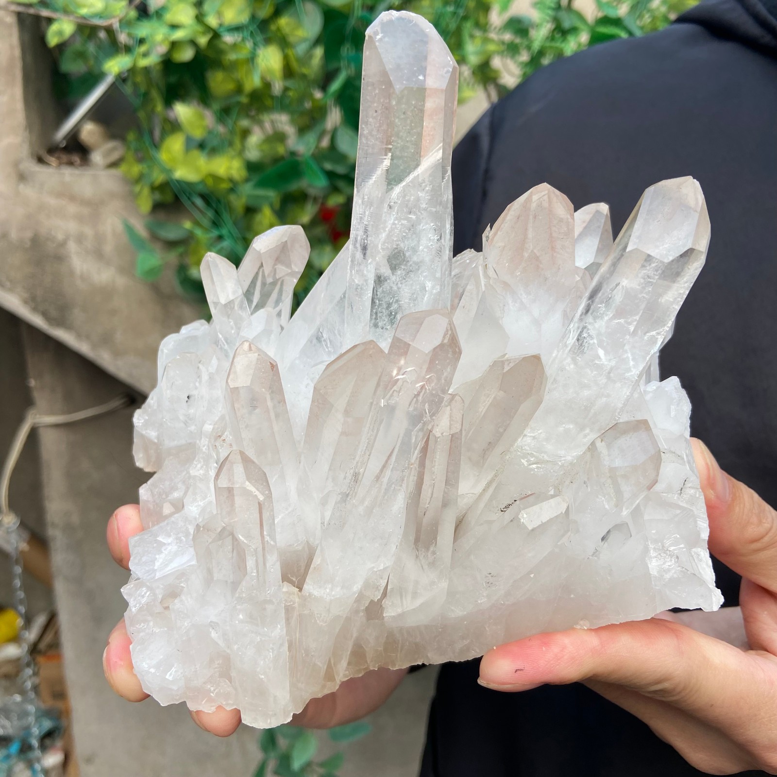 4lb Natural Clear White Quartz Crystal Cluster Rough Healing Specimen