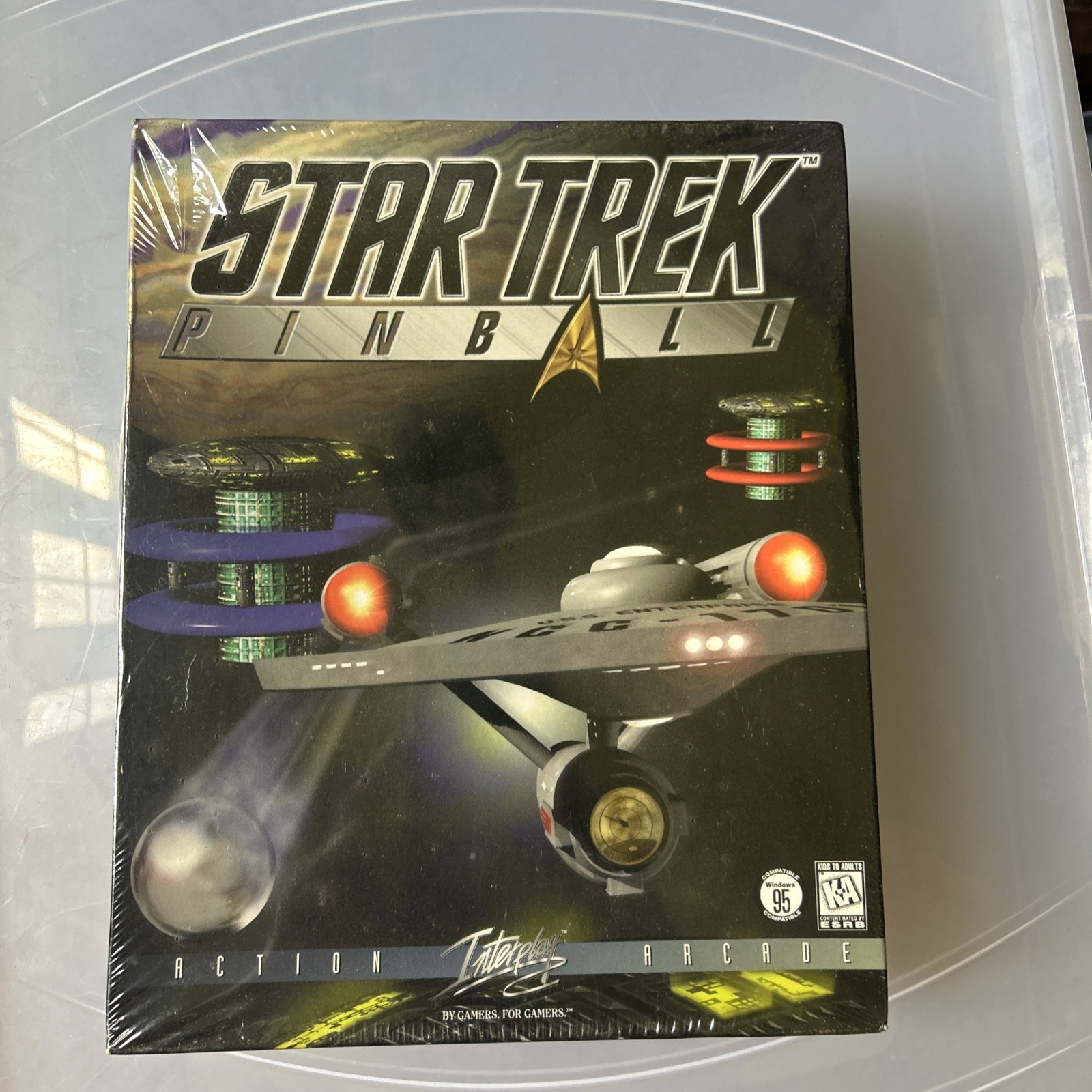 Interplay Star Trek Pinball Action Arcade Sealed 1997 Windows 95 CD