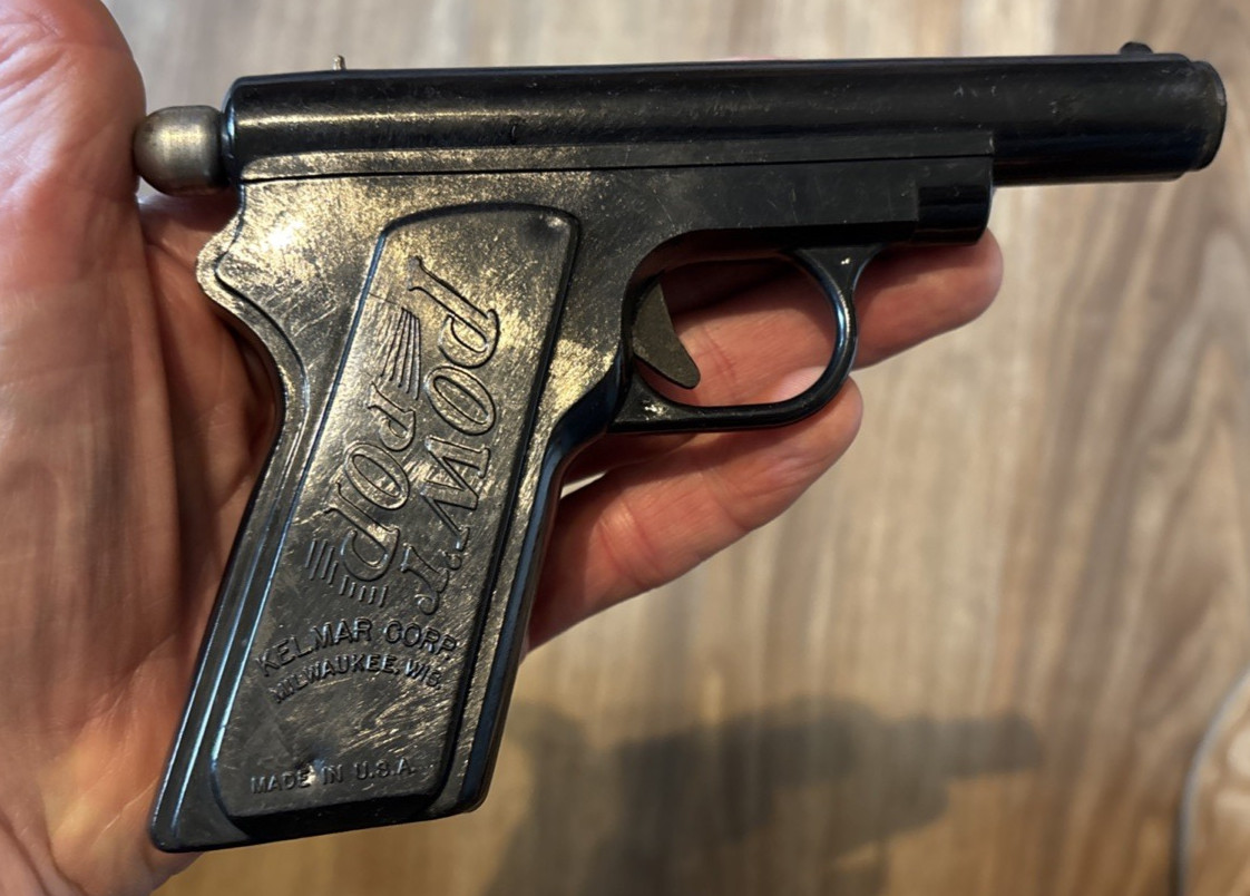 VTG POW’R POP CORK GUN PISTOL BY KELMAR CORP. MILWAUKEE WI 1940’s Untested