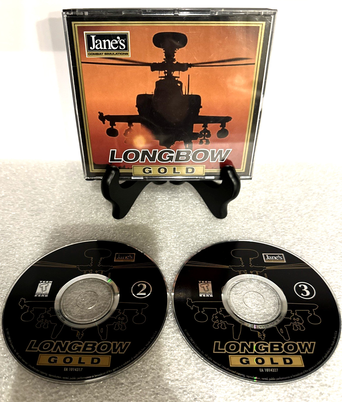 Jane's LONGBOW GOLD For PC CD-ROM With Disc #2 and #3 Only - Missing Disc #1