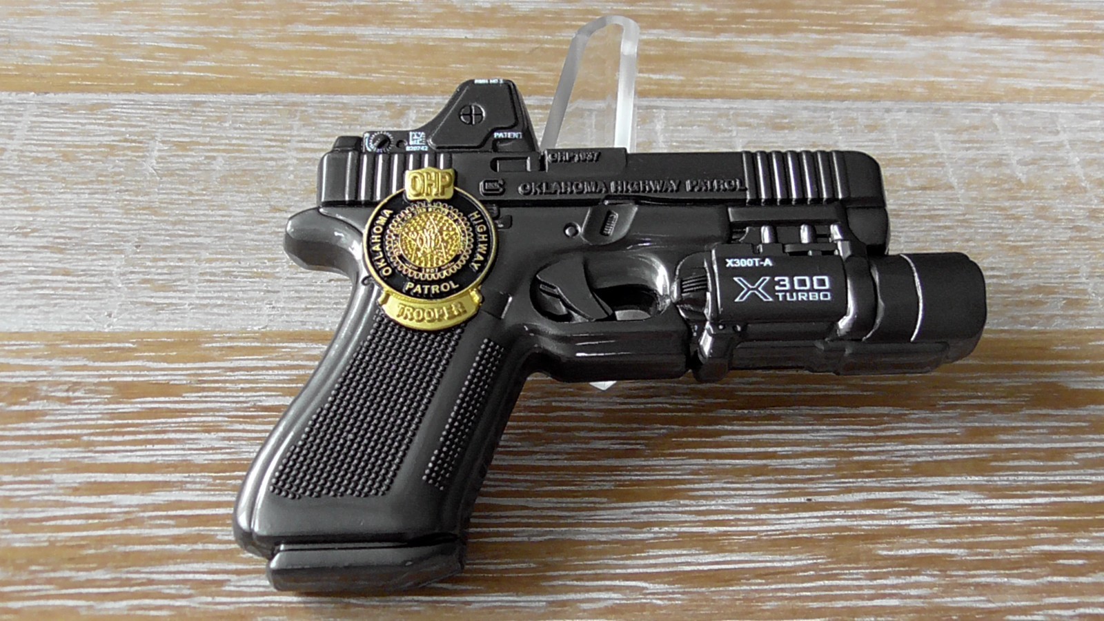 Large & Thick OHP Oklahoma Highway Patrol Glock & Light Challenge Coin #E750