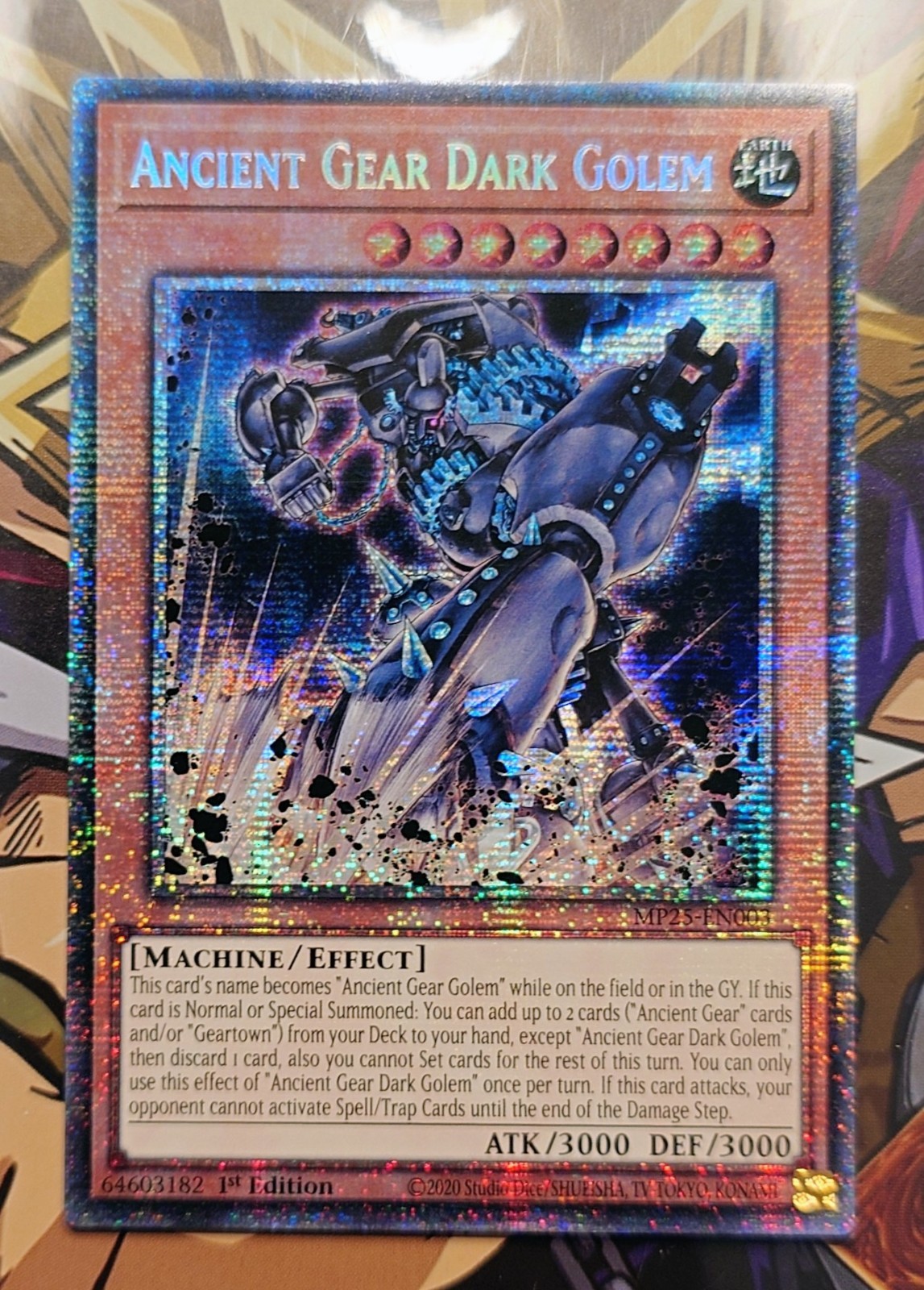 Ancient Gear Dark Golem (Starlight Rare) - MP25-EN003 - Yu-Gi-Oh TCG