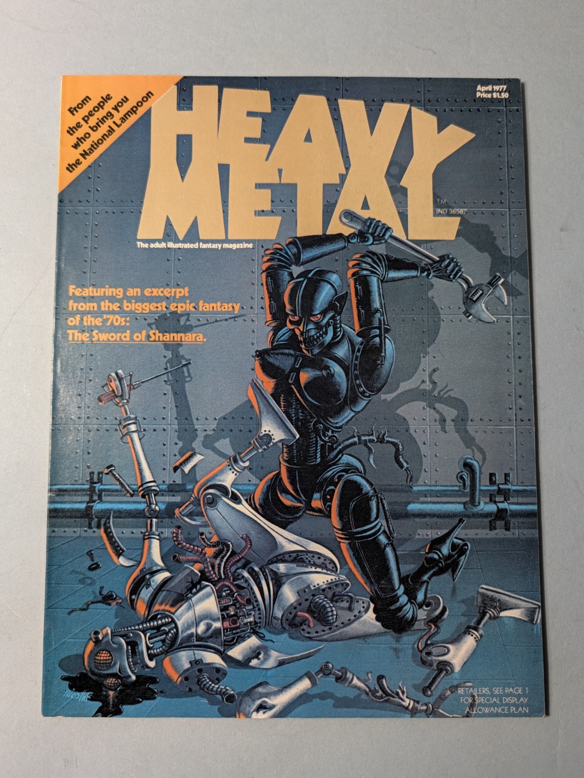 HEAVY METAL MAGAZINE vol. 1 #1 DEBUT ISSUE April 1977 adult comic US book VF/NM