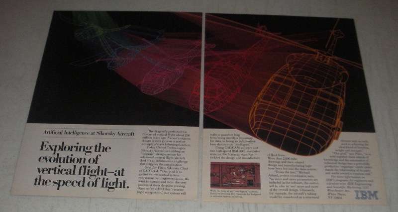 1985 IBM CAD/CAM Software and 3081 Computers Ad - Exploring the Evolution