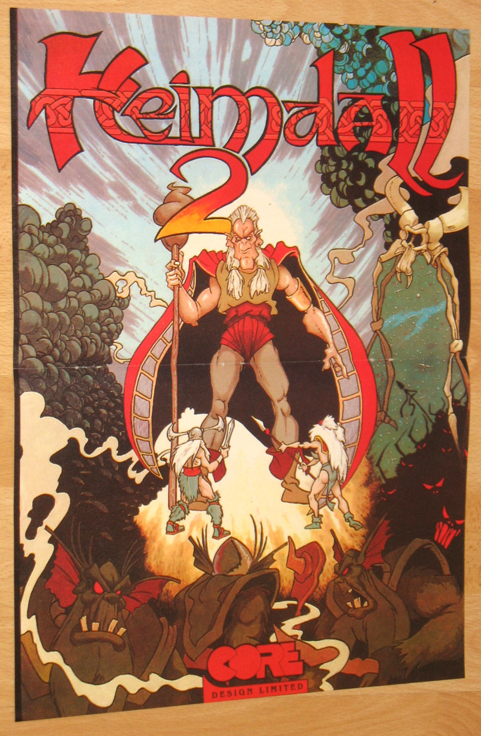 Heimdall 2 & Reunion very rare mini Retro Poster 30x41cm